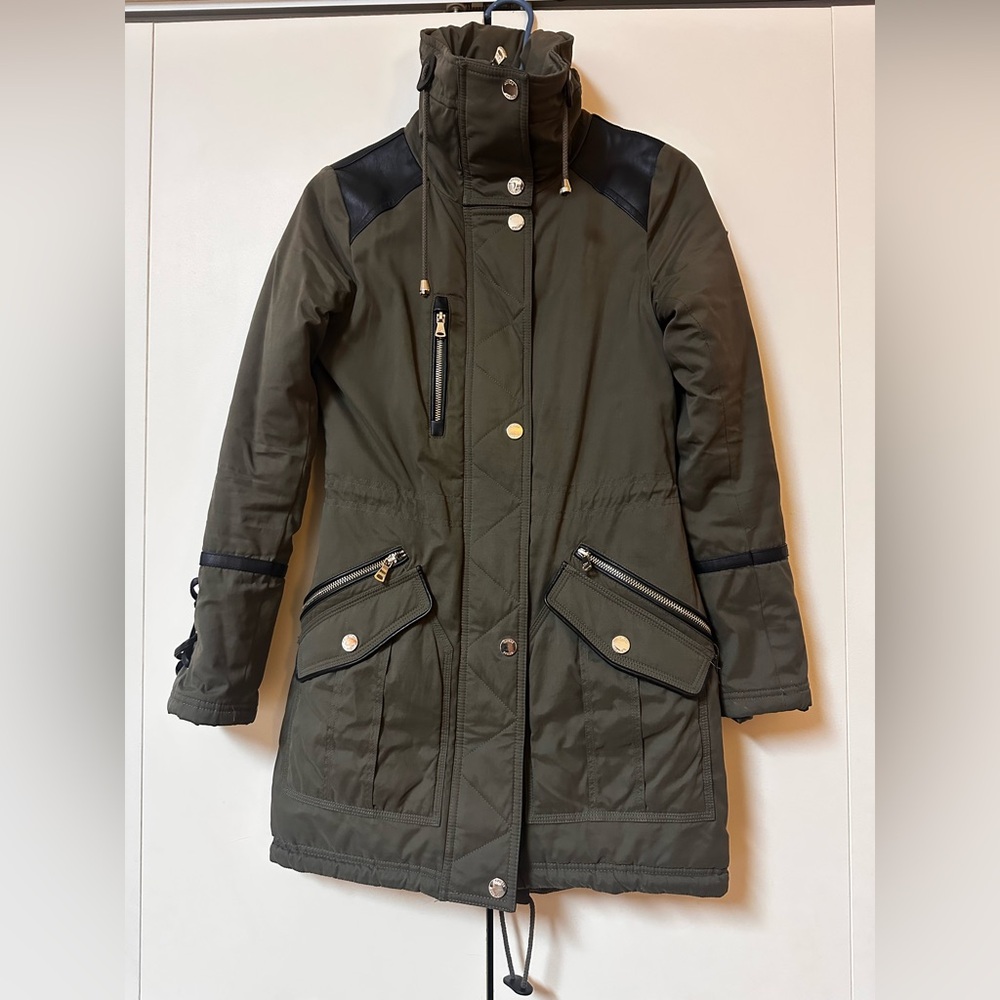 GUESS Olive Green Women's Parka Coat XS